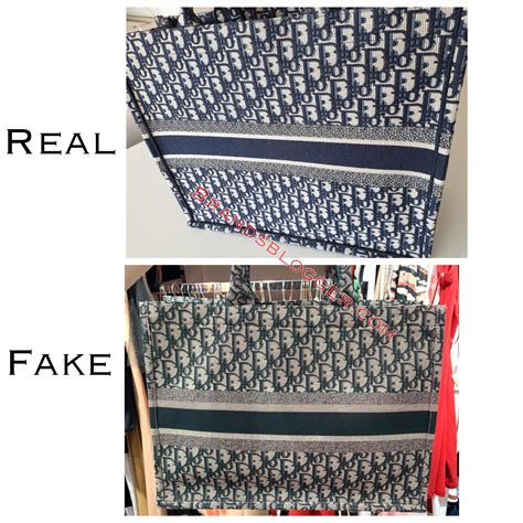 christian dior book tote bag fake vs real|dior bag authenticity check.